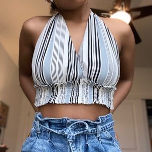 Tank Top with Tied Straps